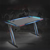 47 Inch Ergonomic Gaming Desk RGB LED Light E-sports Computer Table PC Desk Gamer Tables Workstation with USB Cup Holder