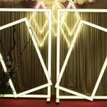 New wedding props geometric luminous door catwalk ceremony pavilion decoration road guide wedding props wedding road guide