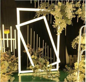 New wedding props geometric luminous door catwalk ceremony pavilion decoration road guide wedding props wedding road guide